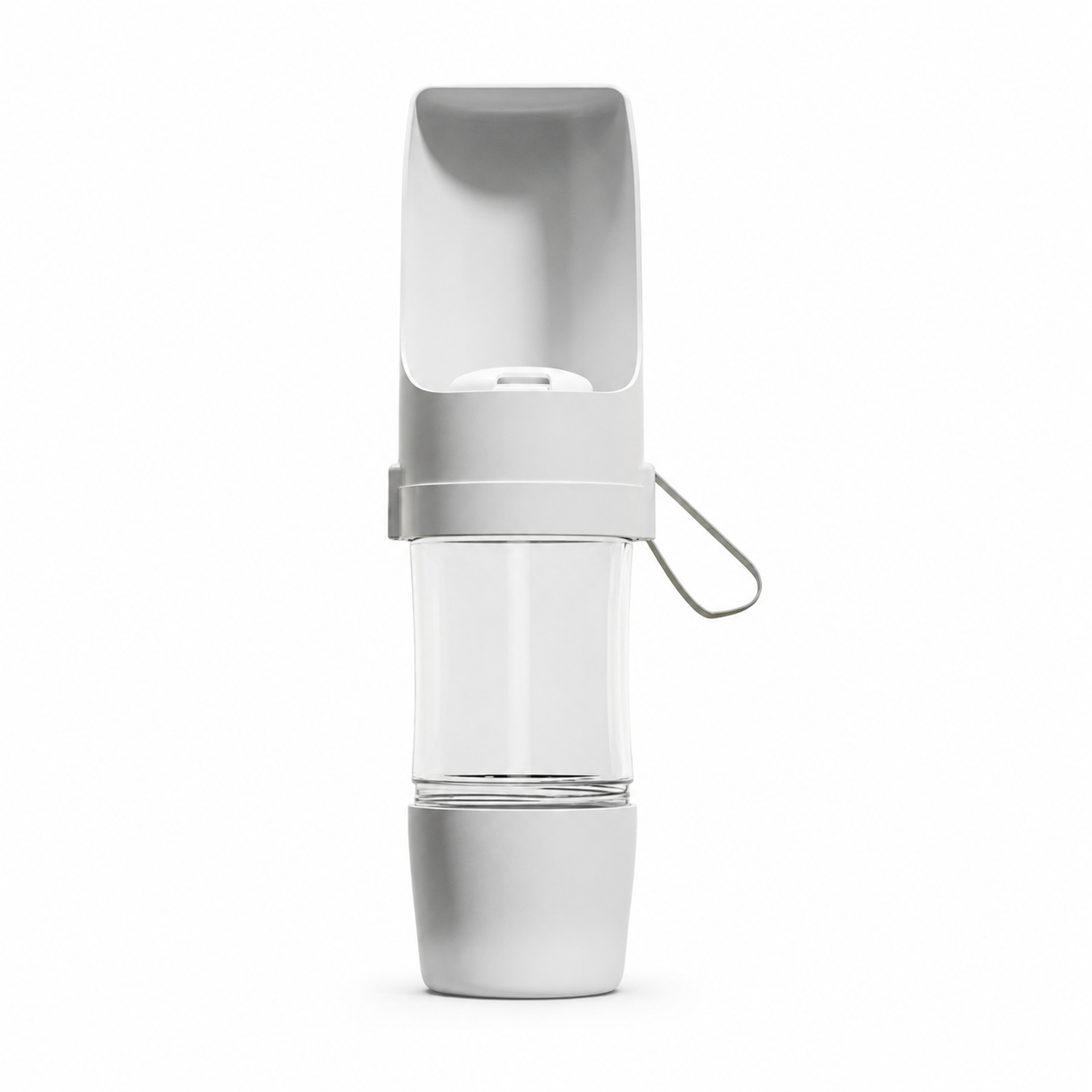 2-in-1 Dog Water Bottle, Portable Travel Feeder with Food Storage