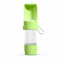 2-in-1 Dog Water Bottle, Portable Travel Feeder with Food Storage