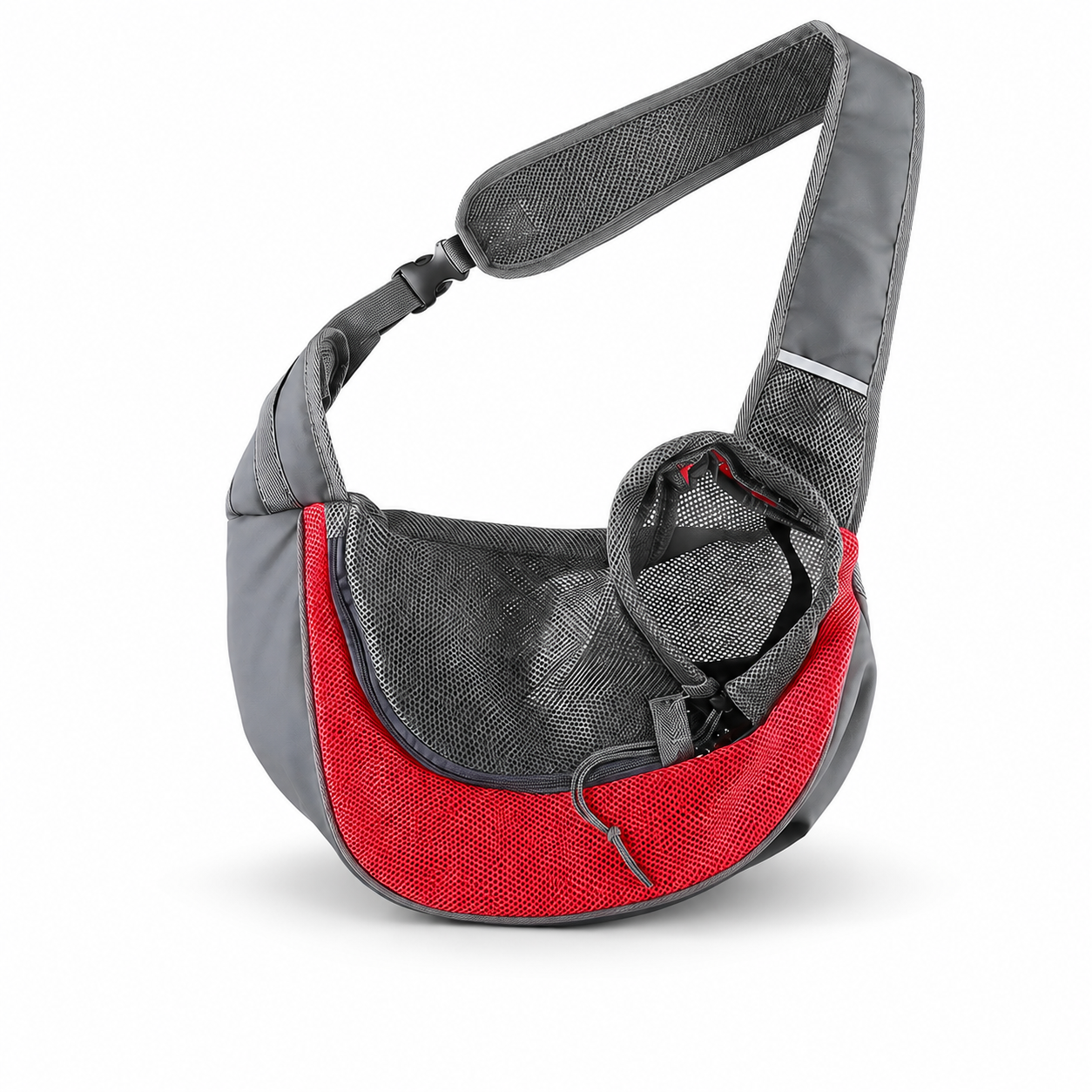 Pet Sling Carrier, Breathable Crossbody Bag for Cats & Small Dogs