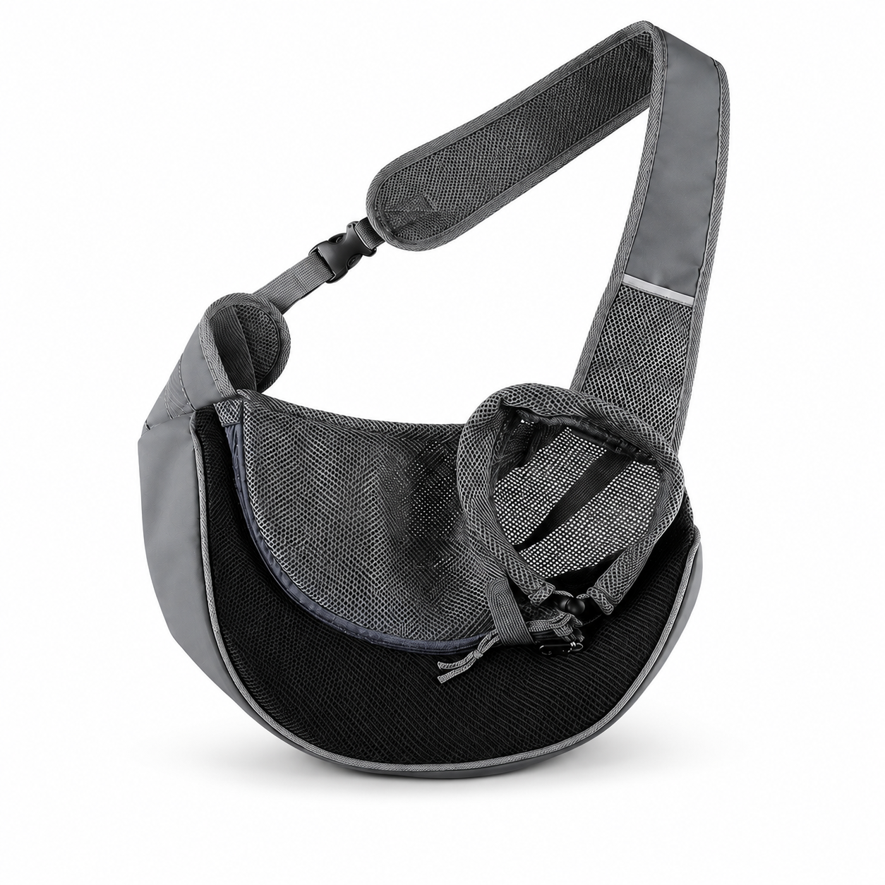 Pet Sling Carrier, Breathable Crossbody Bag for Cats & Small Dogs