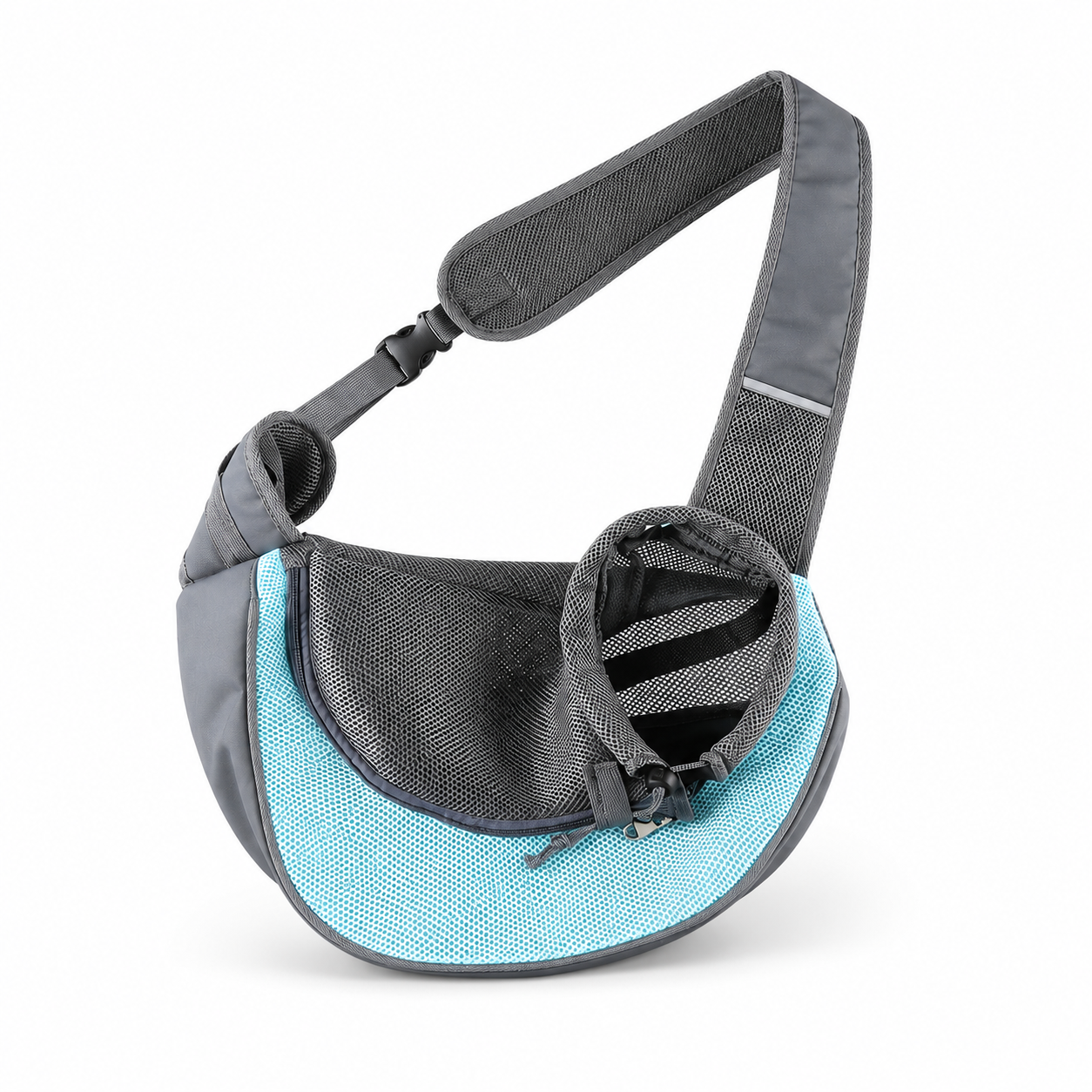 Pet Sling Carrier, Breathable Crossbody Bag for Cats & Small Dogs