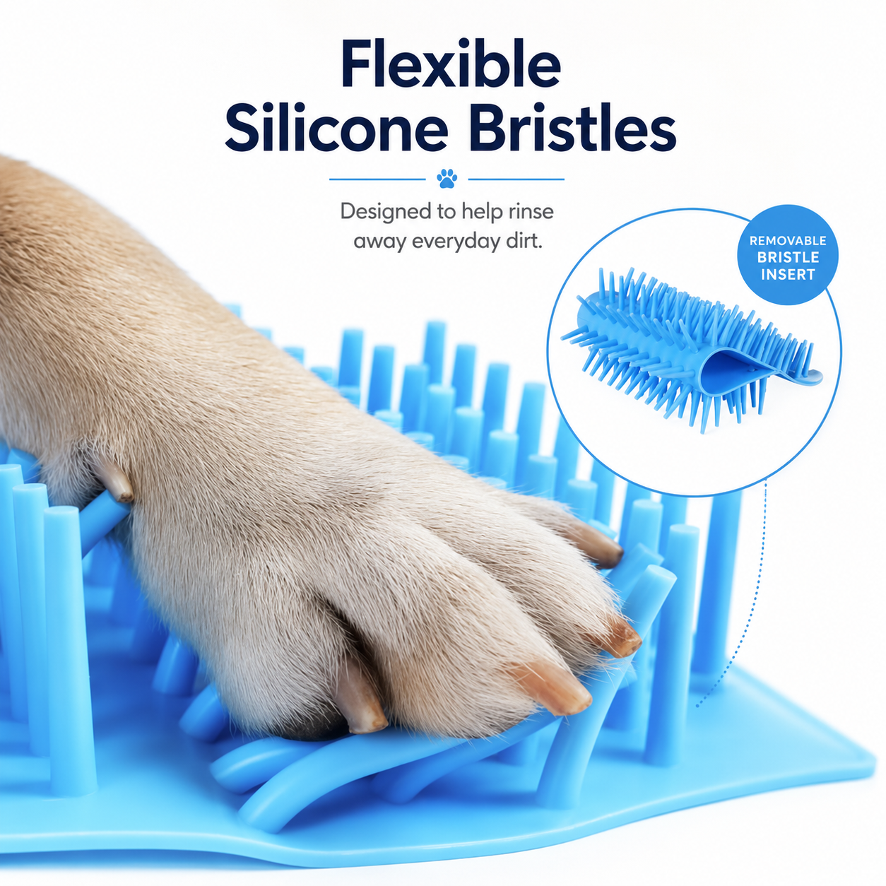 Portable Dog Paw Cleaner Cup with Cleaning Brush