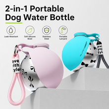 2-in-1 Portable Dog Water Bottle with Bowl | Tails & Wander