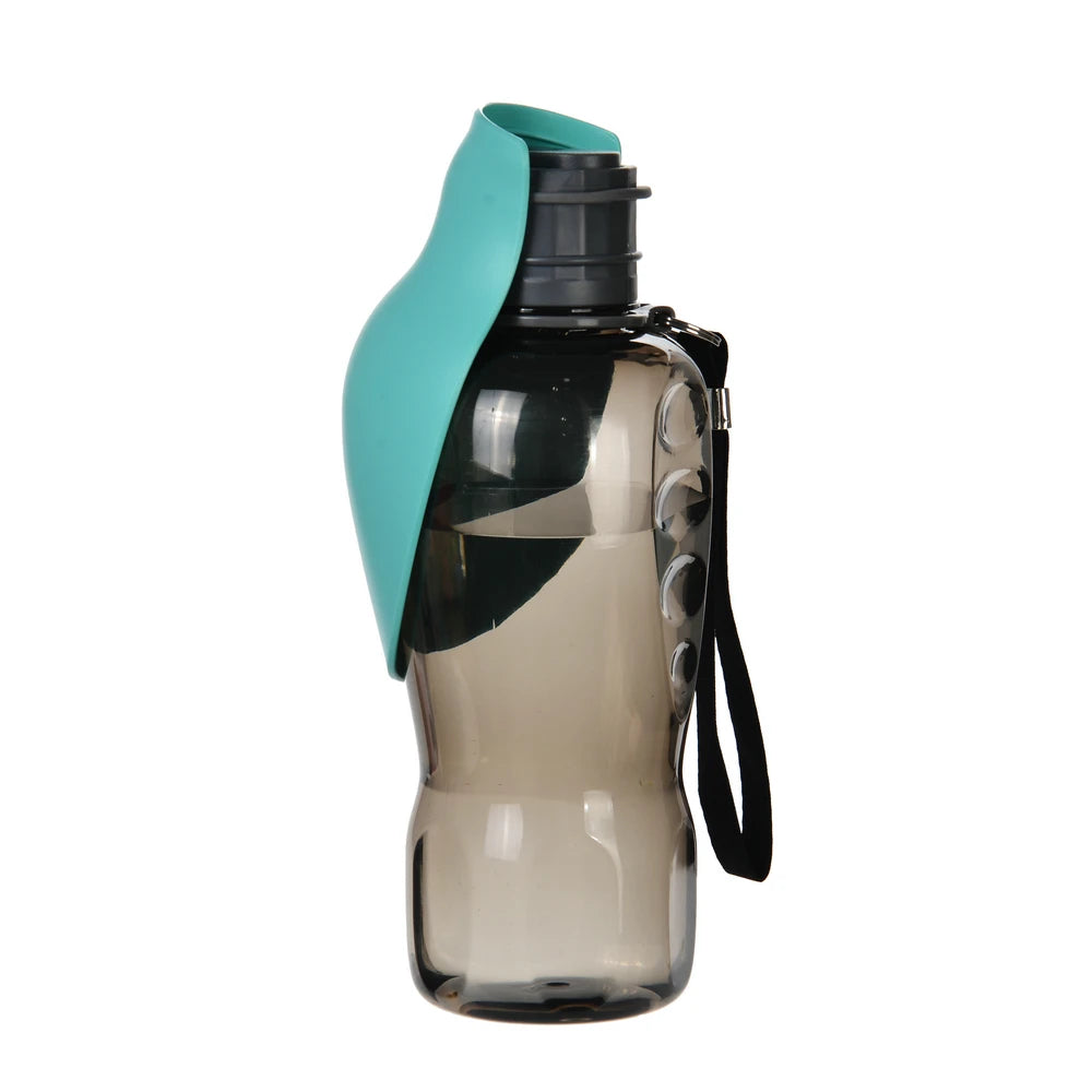 Portable Dog Water Bottle, Travel Dispenser with Built-In Bowl