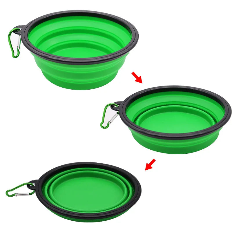 Collapsible Dog Bowl, Portable Travel Food & Water Dish