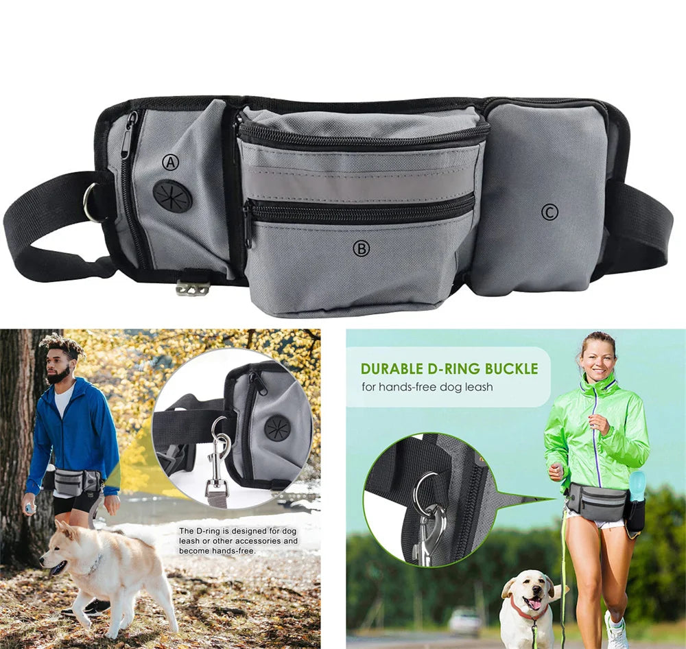 Dog Treat Pouch, Portable Training & Walking Belt Bag