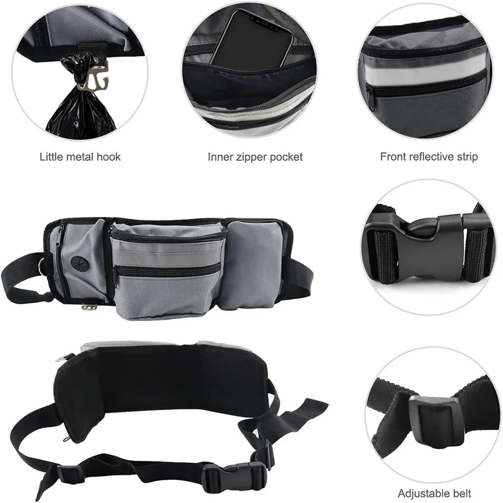 Dog Treat Pouch, Portable Training & Walking Belt Bag