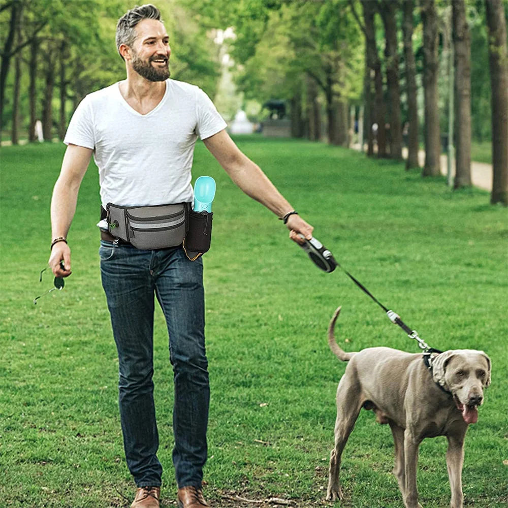Dog Treat Pouch, Portable Training & Walking Belt Bag